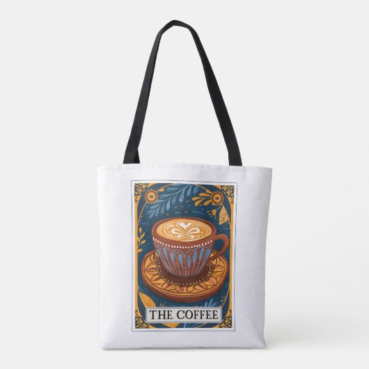 De koffie tarot tote bag (Achterkant)