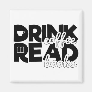 De Koffie van de Drink leest de Bookworm van Boeke Magneet