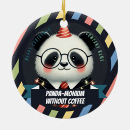 De koffie verslaafde - Kantoor Kerstmis Keramisch Ornament