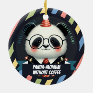 De koffie verslaafde - Kantoor Kerstmis Keramisch Ornament