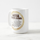 De koffie verslaafde mok - Grappige retro cadeaus (Voorkant links)