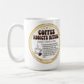 De koffie verslaafde mok - Grappige retro cadeaus (Links)