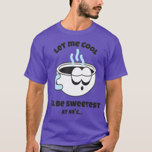 De Koffiebeker van de Retro laat me koelen T-shirt