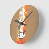 De koffiekop wandklok (Hoek)