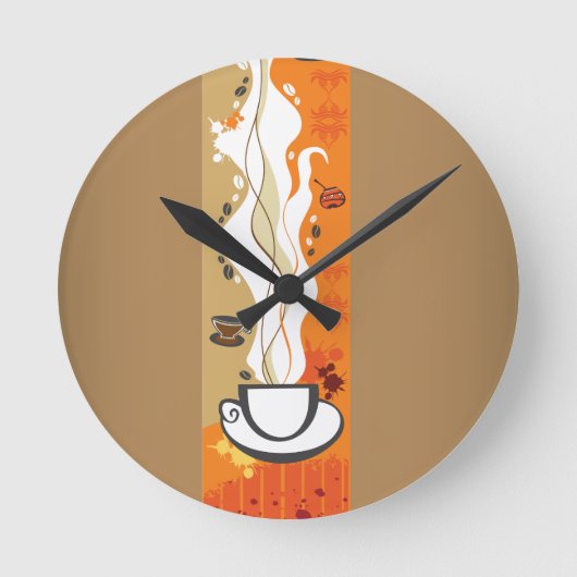 De koffiekop wandklok (Voorkant)