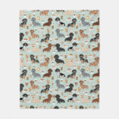 De koffieontwerp van de tekkel fleece deken (Voorkant)