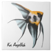 De Koi Angelfish Tile Tegeltje (Voorkant)