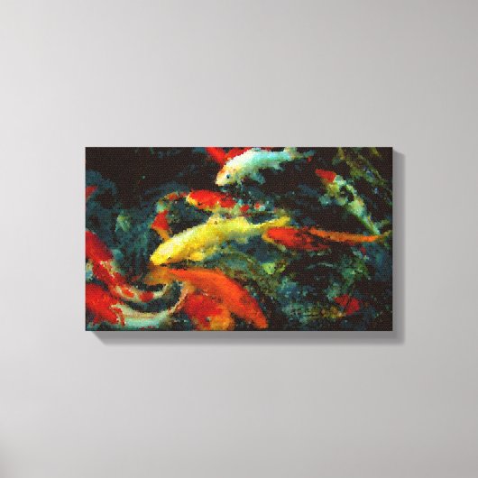 De Koi Canvas Afdruk (Voorkant)