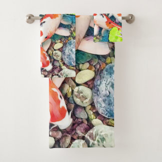 De Koi Pond Bad Handdoek