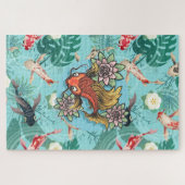 De Koi Vijver Legpuzzel (Horizontaal)