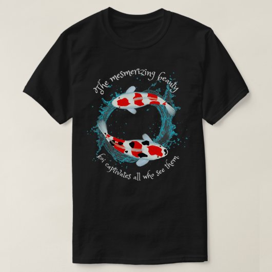 De koi vis Japans Koi Siervissen Kleurrijk T-shirt (Design voorkant)