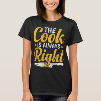De kok heeft altijd gelijk Kook Hobby Food Keuken T-shirt