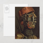De kok (olie op paneel) briefkaart (Voorkant / Achterkant)