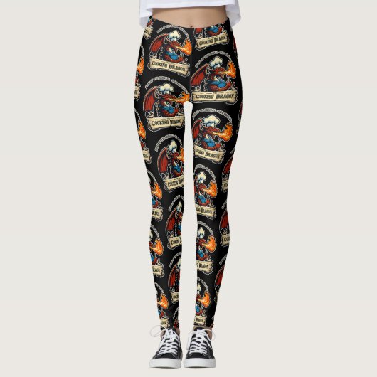 De Kokende Draak Leggings (Voorkant)