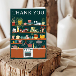 DE KOKER VOORZIEN Bruidsfeestje AANPASBAAR Lief Bedankkaart