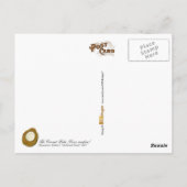 De kokospalm -  illustratie briefkaart (Achterkant)