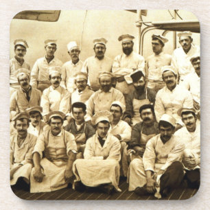 De koks van het schip aan boord van de R.M.S. Teut Bier Onderzetter