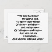 De Kolen van walrussen Briefkaart (Voorkant / Achterkant)