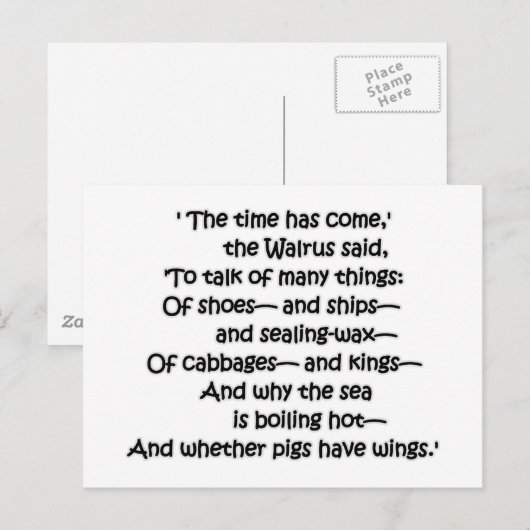 De Kolen van walrussen Briefkaart (Voorkant / Achterkant)