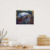 De kolenmannen van Claude Monet Poster (Keuken)