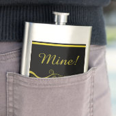 De kolf voor Gele Zwemelen en Bloemen Heupfles (Voorbeeld)