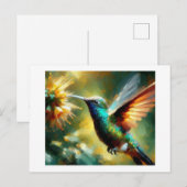 De kolibrie, briefkaart (Voorkant / Achterkant)