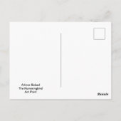 De kolibrie, briefkaart (Achterkant)