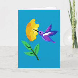 De Kolibrie & de Bloem van het Document van de Kaart