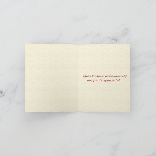 De Kolibrie van de Staart van de racket dankt u Bedankkaart (Binnen)