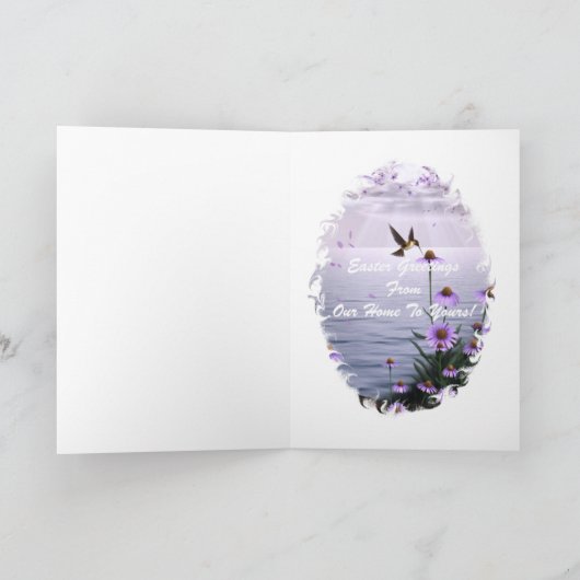 De Kolibrie van Pasen bloeit Kaart (Binnen)