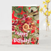 De kolibries Audubon bloeit de BloemenKaart van de Kaart (Gele Bloem)