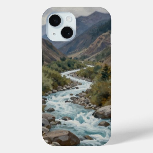 De Kolkende Stroom: Een Gletsjerrivier die Slinger Case-Mate iPhone Case (Achterkant)