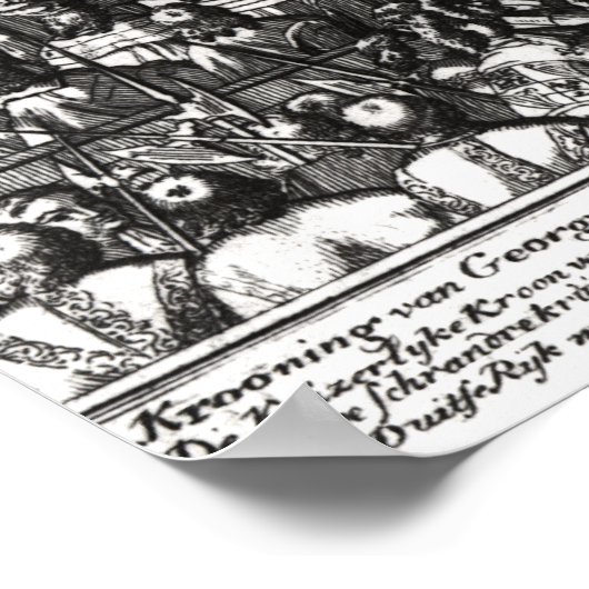 De kolonie van koning George I Poster (Hoek)