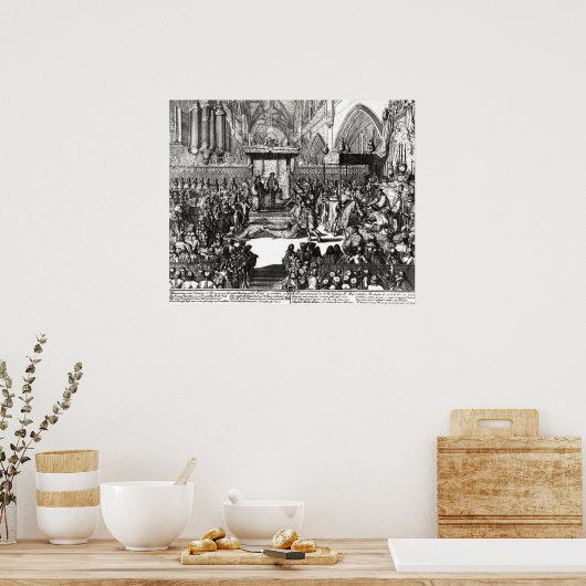 De kolonie van koning George I Poster (Keuken)