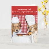 De Kolossale Hamburger Vaderdag van het golden Kaart (Gele Bloem)