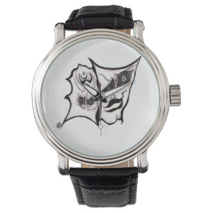 De komedie van de tragedie Art Wrist Watch Horloge