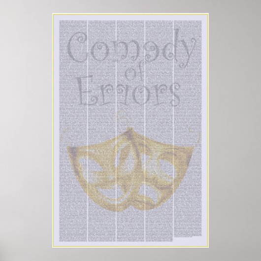 De komedie van fouten van Shakespeare Poster (Voorkant)