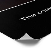 De komeet Hale-Bopp bij zonsondergang... Poster (Hoek)