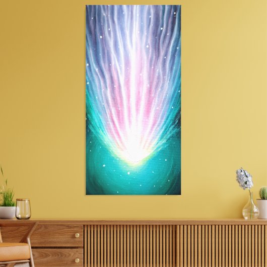 De komeet Leonard Canvas Afdruk (Insitu (Woonkamer))