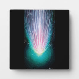 De komeet Leonard Fotoplaat