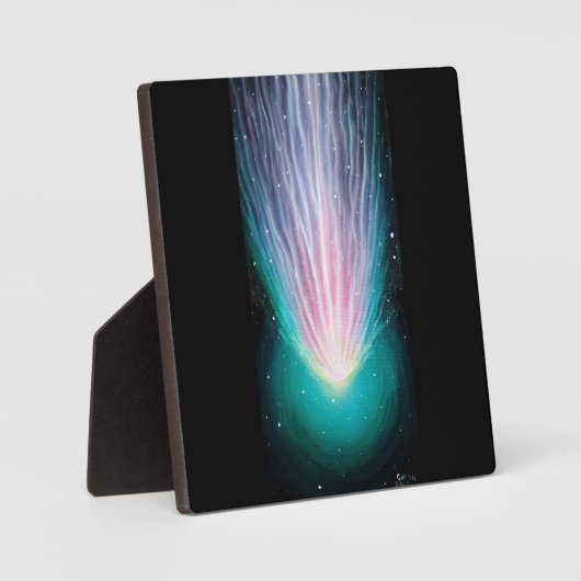 De komeet Leonard Fotoplaat (Voorkant)