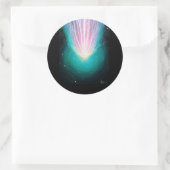 De komeet Leonard Ronde Sticker (Tas)