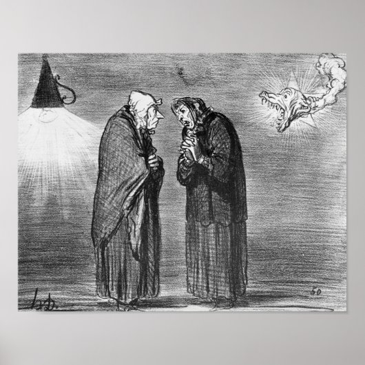 De komeet, mevrouw pauv, mevrouw Chaffarou Poster (Voorkant)