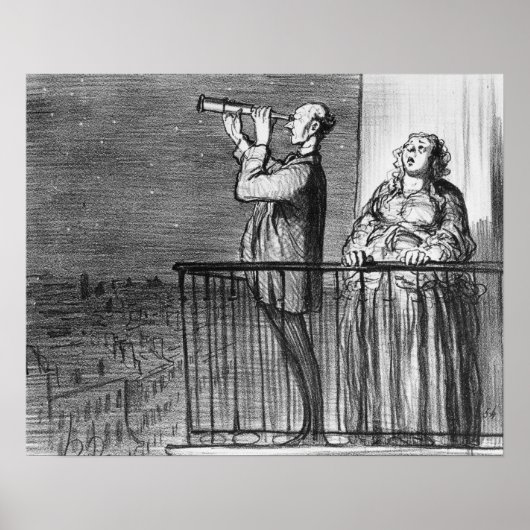 De komeet, Parisiens incredules Poster (Voorkant)