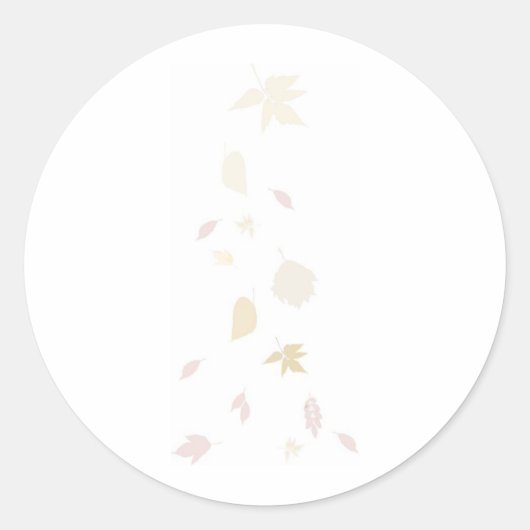 De komende herfst ronde sticker (Voorkant)