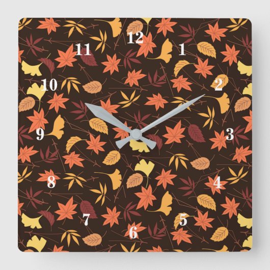 De komende herfst vierkante klok (Voorkant)