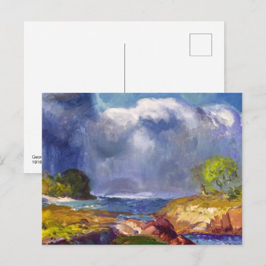 De komende storm | George Bellows | Briefkaart (Voorkant / Achterkant)