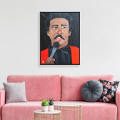 De komiek Schilderij van Alfred Fox Canvas Afdruk (Insitu (Woonkamer))