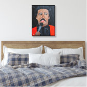 De komiek Schilderij van Alfred Fox Canvas Afdruk (Insitu (Slaapkamer))