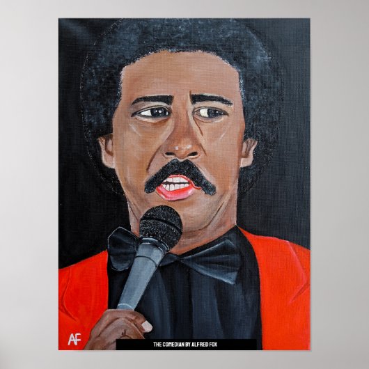 De komiek Schilderij van Alfred Fox Poster (Voorkant)